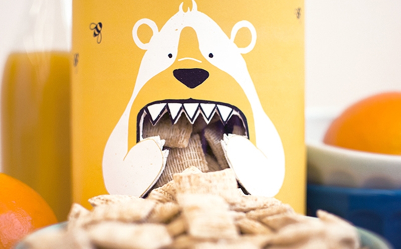 谷物早餐創意包裝設計！雨時糧農產品版畫包裝設計