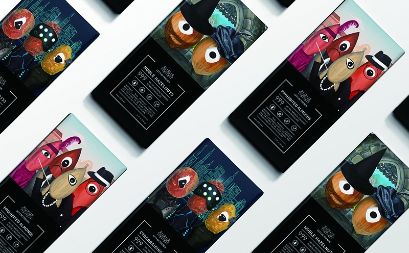 休閑食品包裝設計，巧克力包裝設計，趣味巧克力包裝設計，杭州石特設計