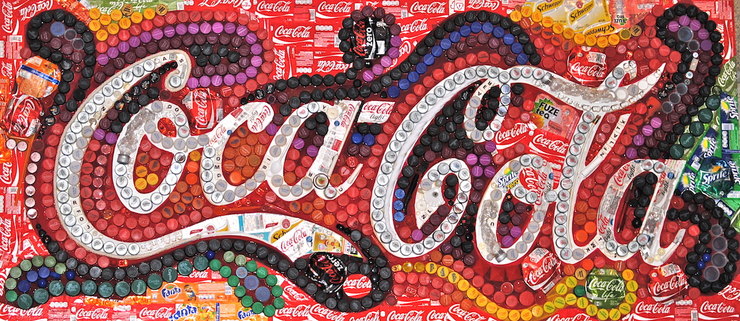 90后美女拼貼出來的藝術作品被谷歌和可口可樂公司看中！