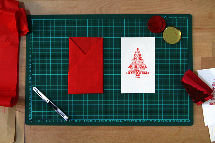 Xmas Postcard 圣誕樹印章