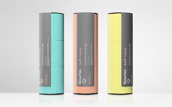 衛生紙品牌包裝設計，用色彩綻放美麗