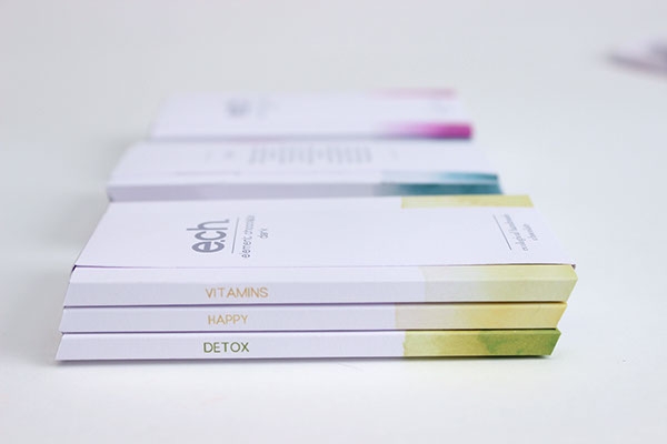 彩色之光， 生態手工巧克力食品包裝設計工程。