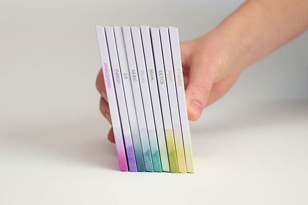 彩色之光， 生態手工巧克力食品包裝設計工程。