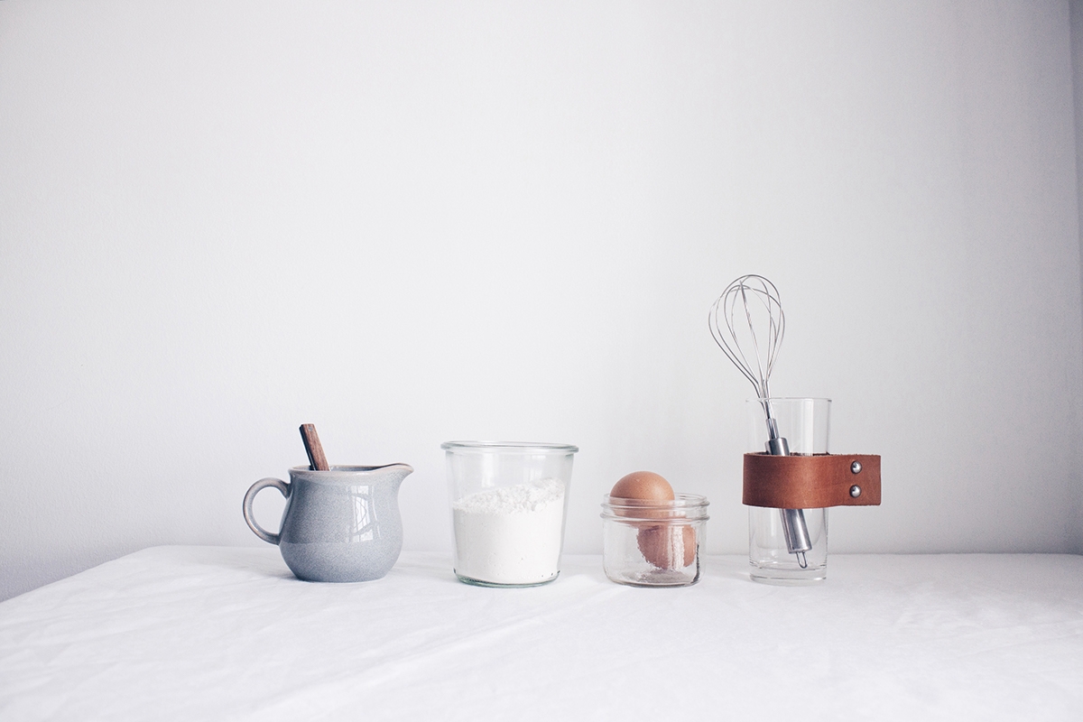 概念化早餐，面包與餅干食品飲料包裝設計