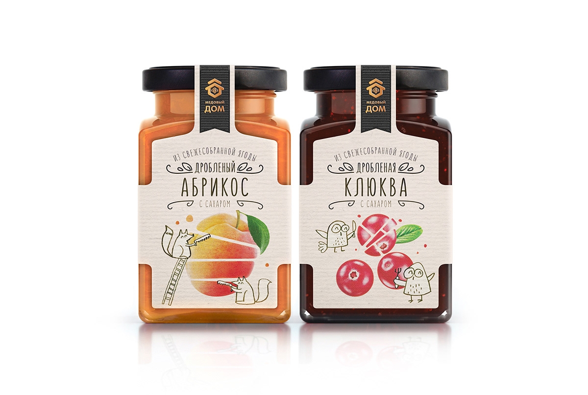 活潑的果醬，漿果包裝設計